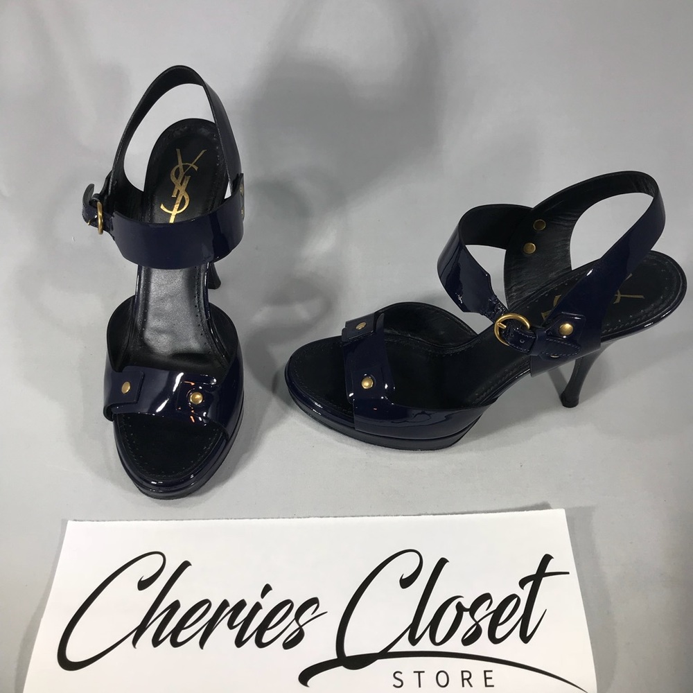 YSL tribute platform sandal